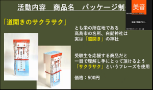 商品・道開きのサクラサクの紹介