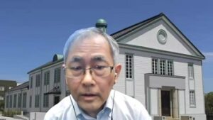 竹村学長による発表