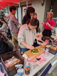 クレープ屋の模擬店